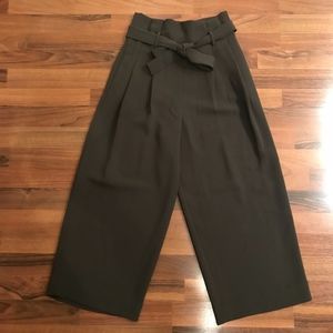 High wasted cropped harem trouser